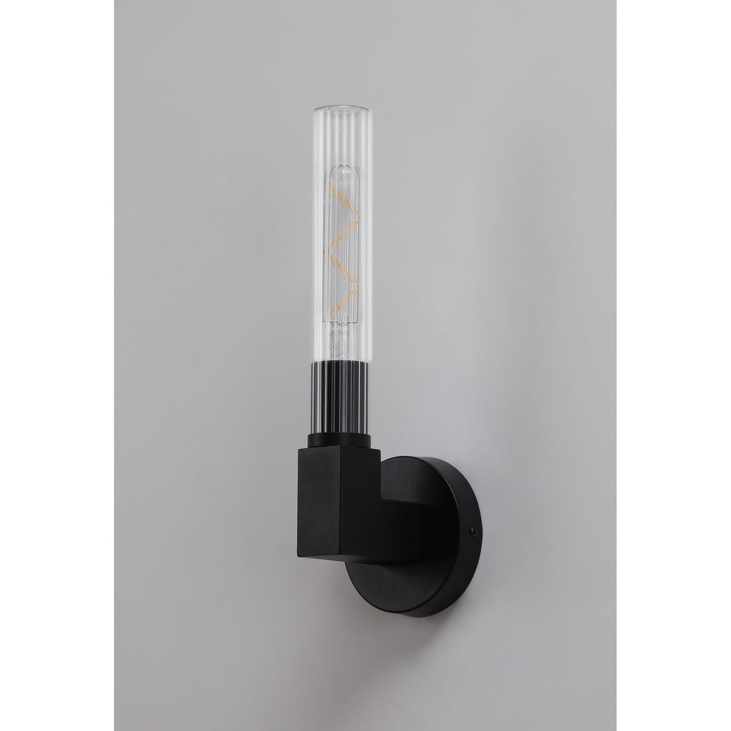 NL87029 Alissa 1 Light Bathroom Wall Light Satin Black