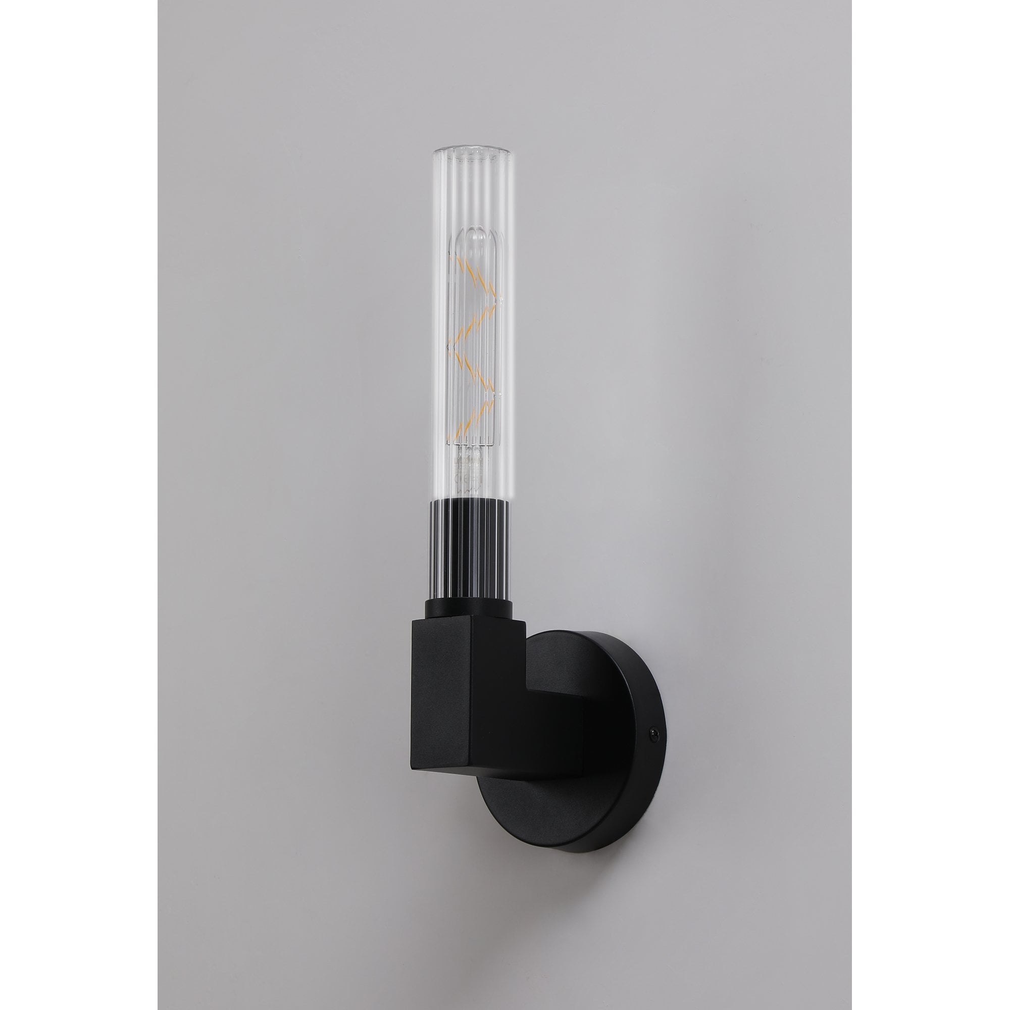 NL87029 Alissa 1 Light Bathroom Wall Light Satin Black