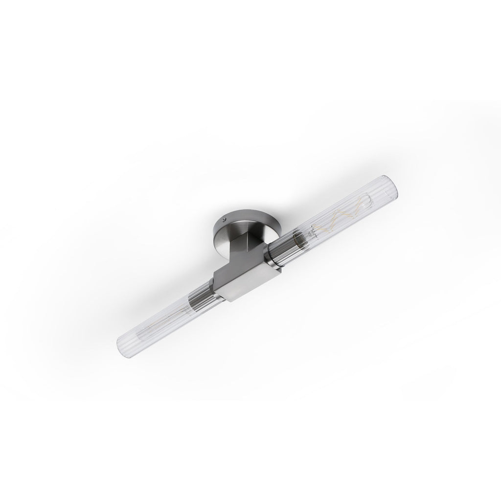 NL87039 Alissa 2 Light Bathroom Wall/Ceiling Light Satin Nickel