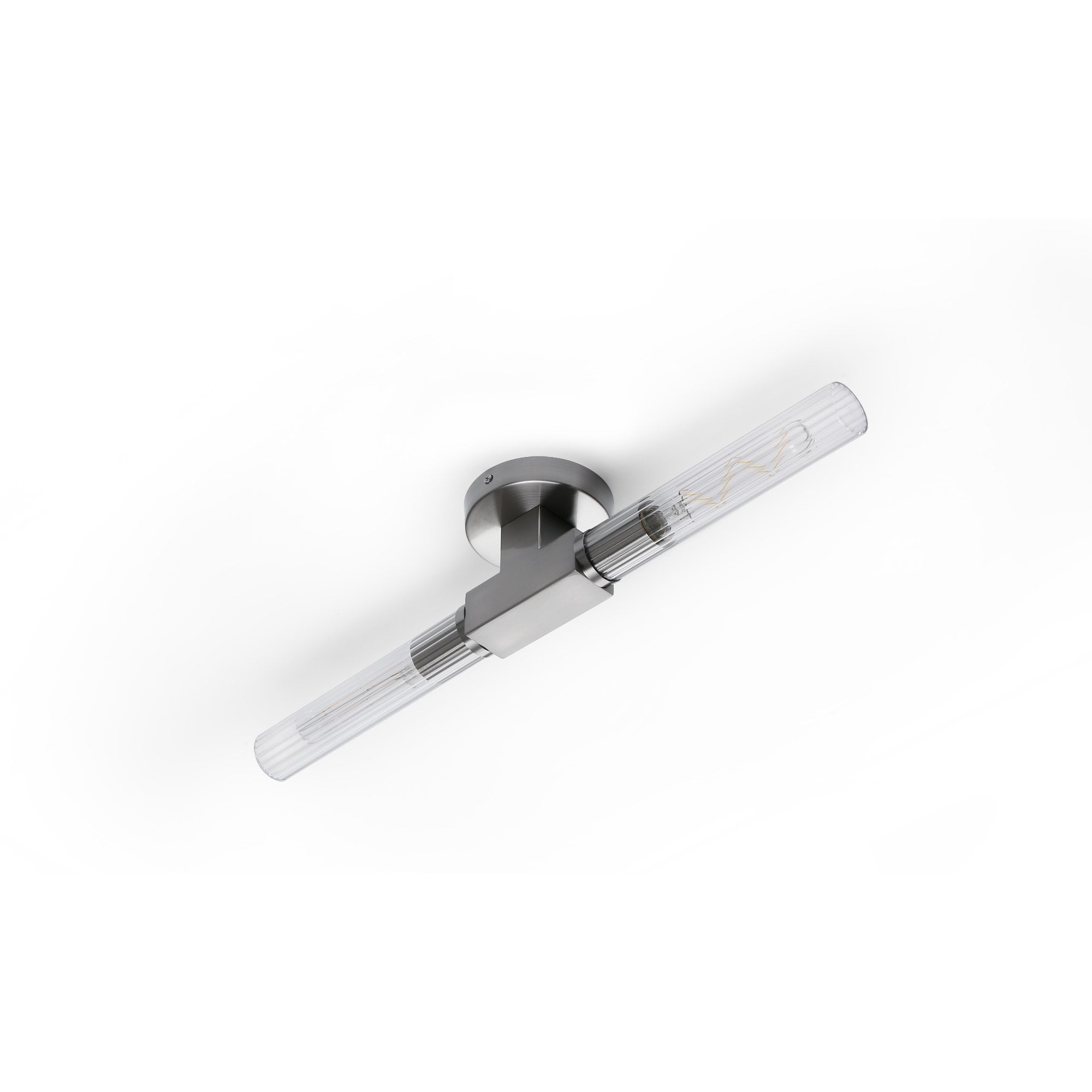 NL87039 Alissa 2 Light Bathroom Wall/Ceiling Light Satin Nickel