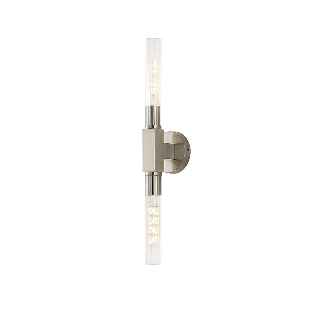 NL87039 Alissa 2 Light Bathroom Wall/Ceiling Light Satin Nickel