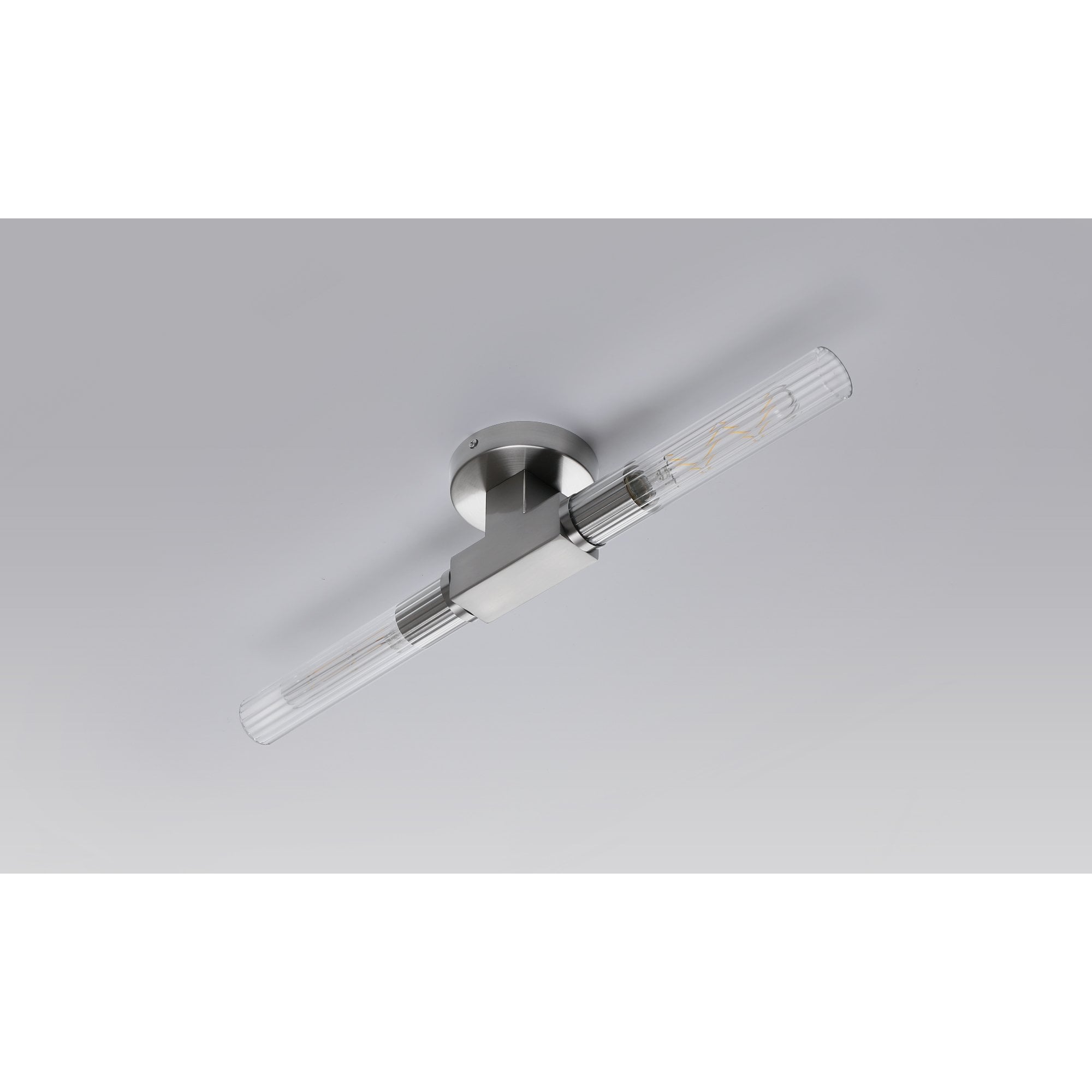 NL87039 Alissa 2 Light Bathroom Wall/Ceiling Light Satin Nickel
