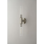 NL87039 Alissa 2 Light Bathroom Wall/Ceiling Light Satin Nickel