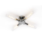 NL87049 Alissa 4 Light Bathroom Ceiling Light Satin Nickel
