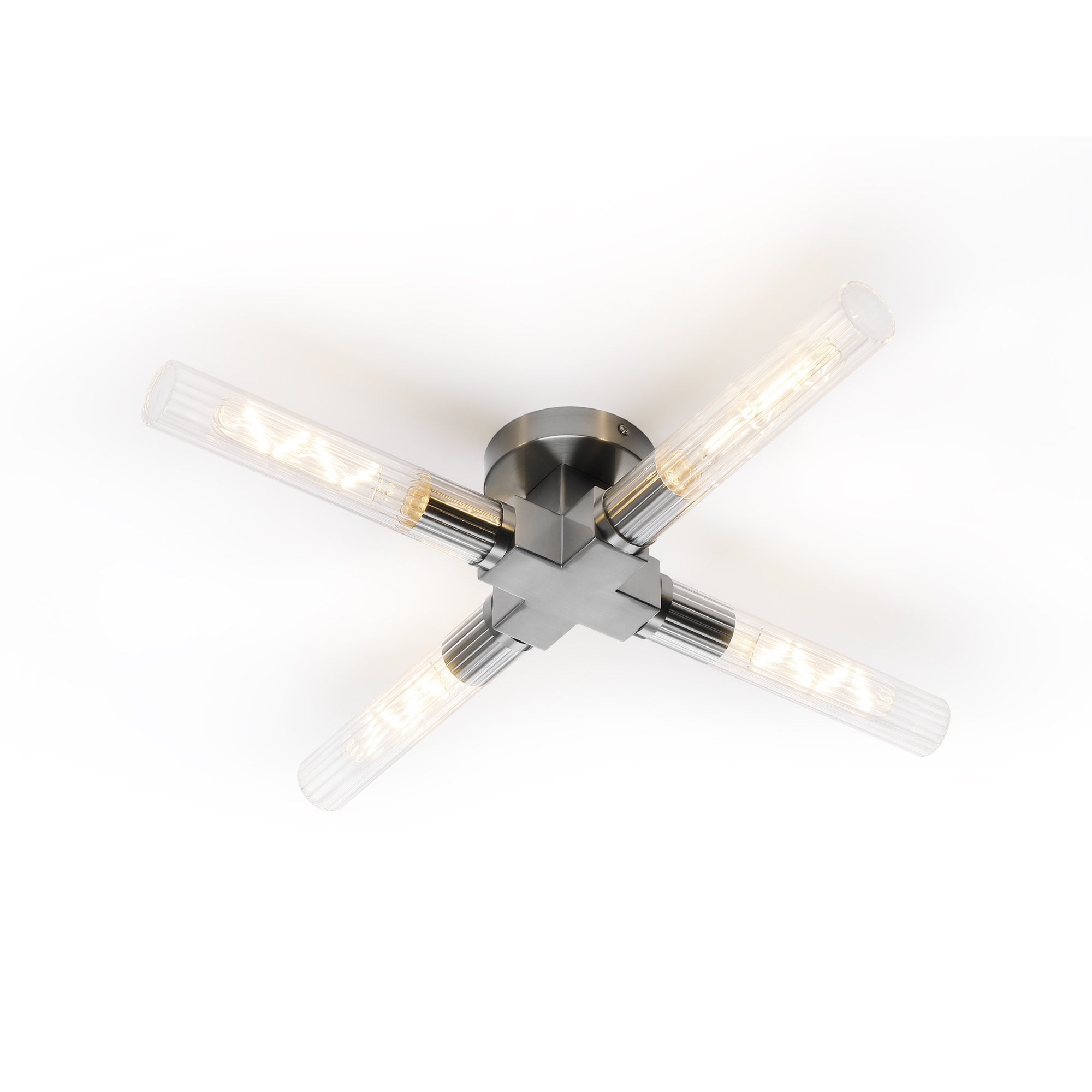 Alissa 4 Light Bathroom Ceiling  Light Satin Nickel