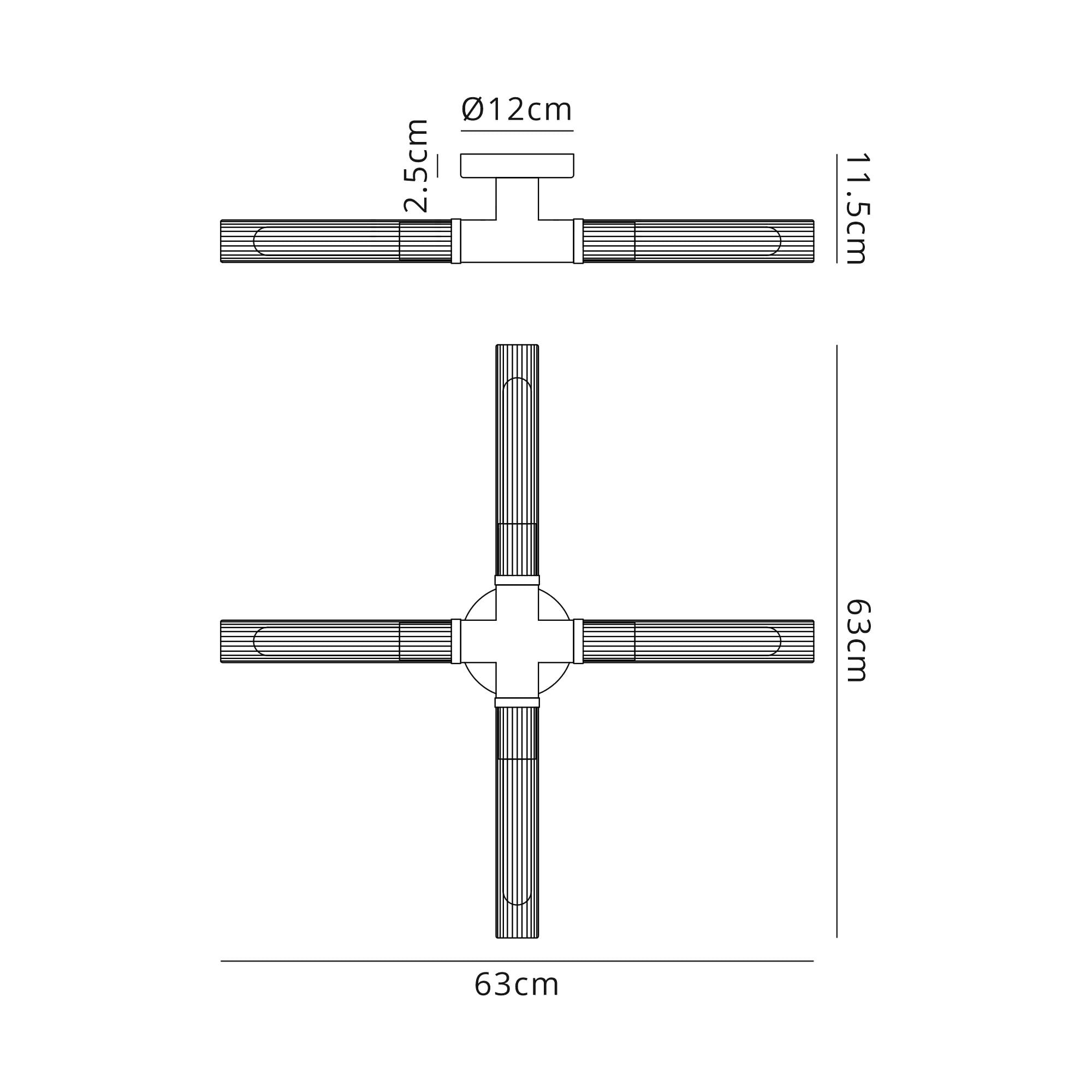 Alissa 4 Light Bathroom Ceiling  Light Satin Nickel