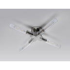 NL87049 Alissa 4 Light Bathroom Ceiling Light Satin Nickel
