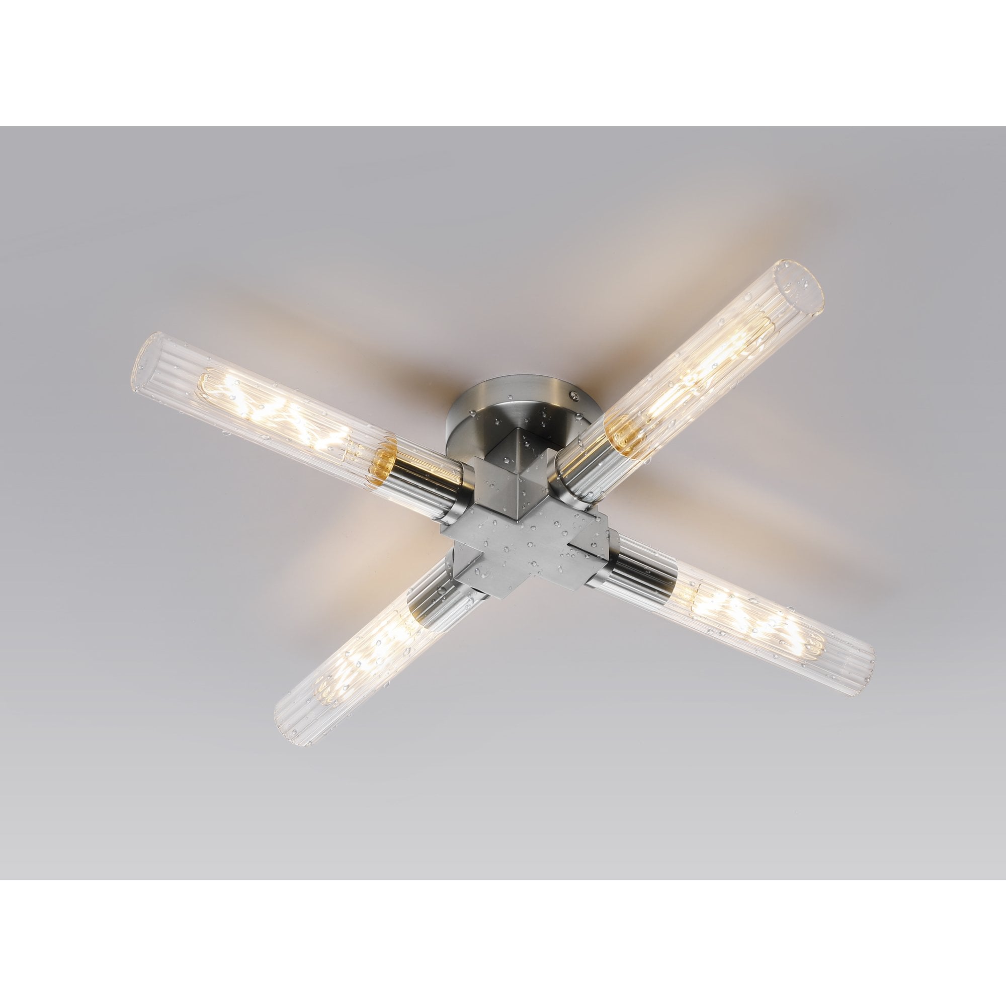 Alissa 4 Light Bathroom Ceiling  Light Satin Nickel