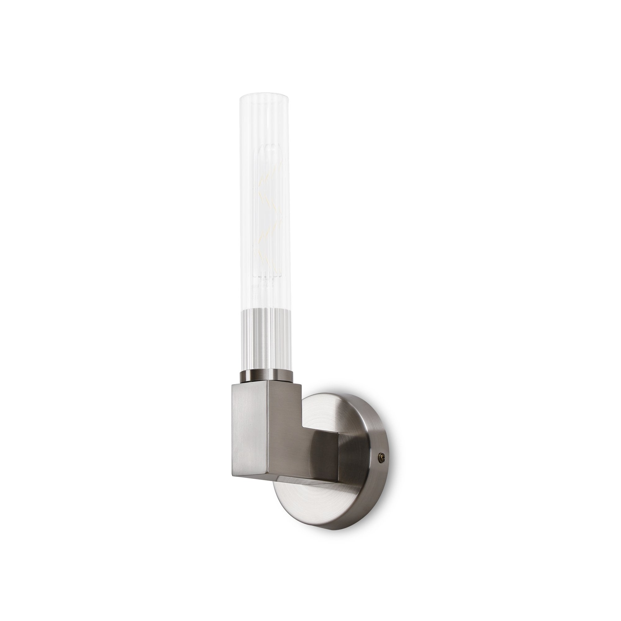 NL87059 Alissa 1 Light Bathroom Wall Light Satin Nickel
