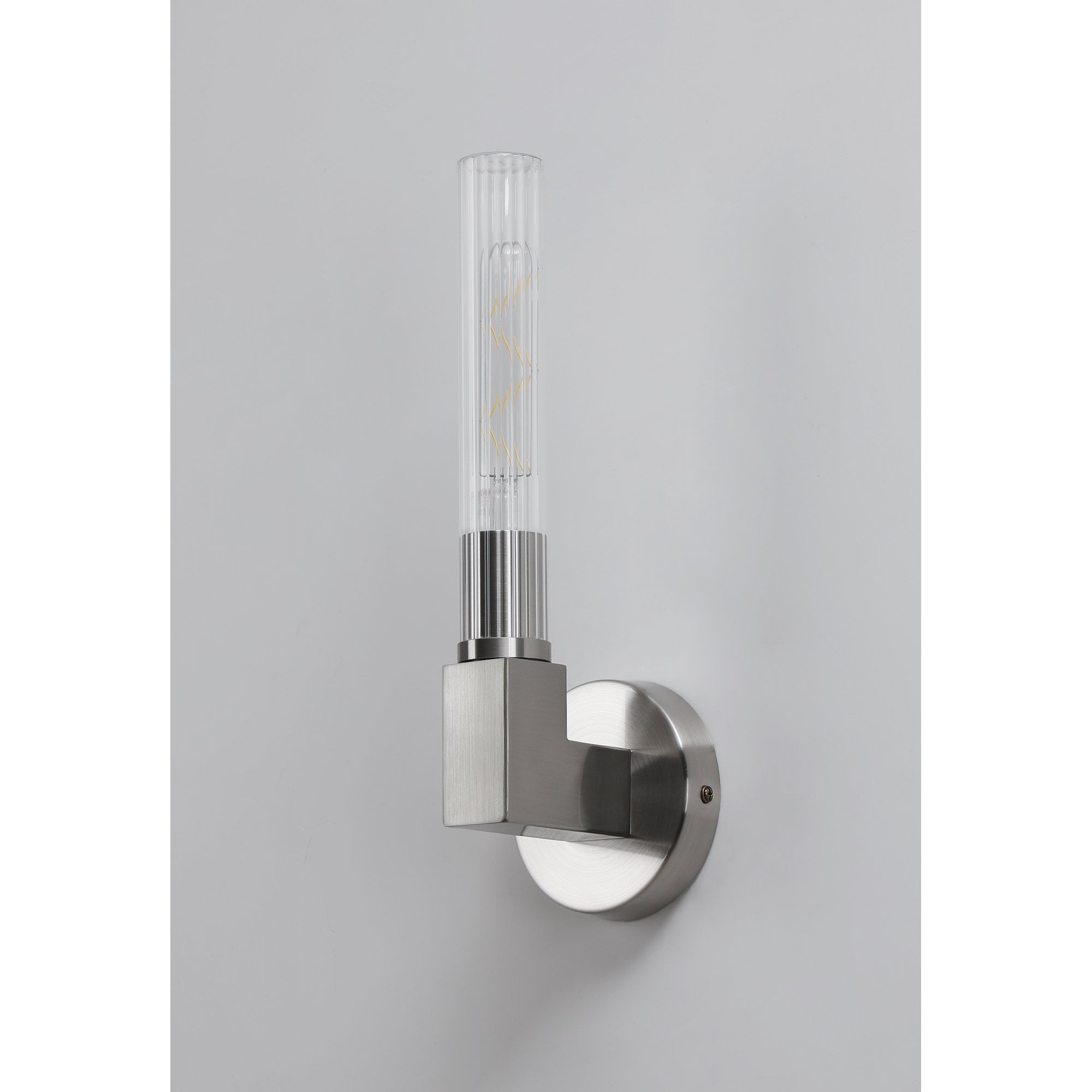NL87059 Alissa 1 Light Bathroom Wall Light Satin Nickel