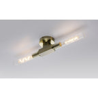 NL87069 Alissa 2 Light Bathroom Wall/Ceiling Light Antique Brass
