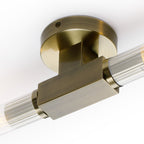 NL87069 Alissa 2 Light Bathroom Wall/Ceiling Light Antique Brass