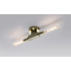 NL87069 Alissa 2 Light Bathroom Wall/Ceiling Light Antique Brass
