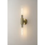 NL87069 Alissa 2 Light Bathroom Wall/Ceiling Light Antique Brass
