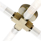 NL87079 Alissa 4 Light Bathroom Ceiling Light Antique Brass
