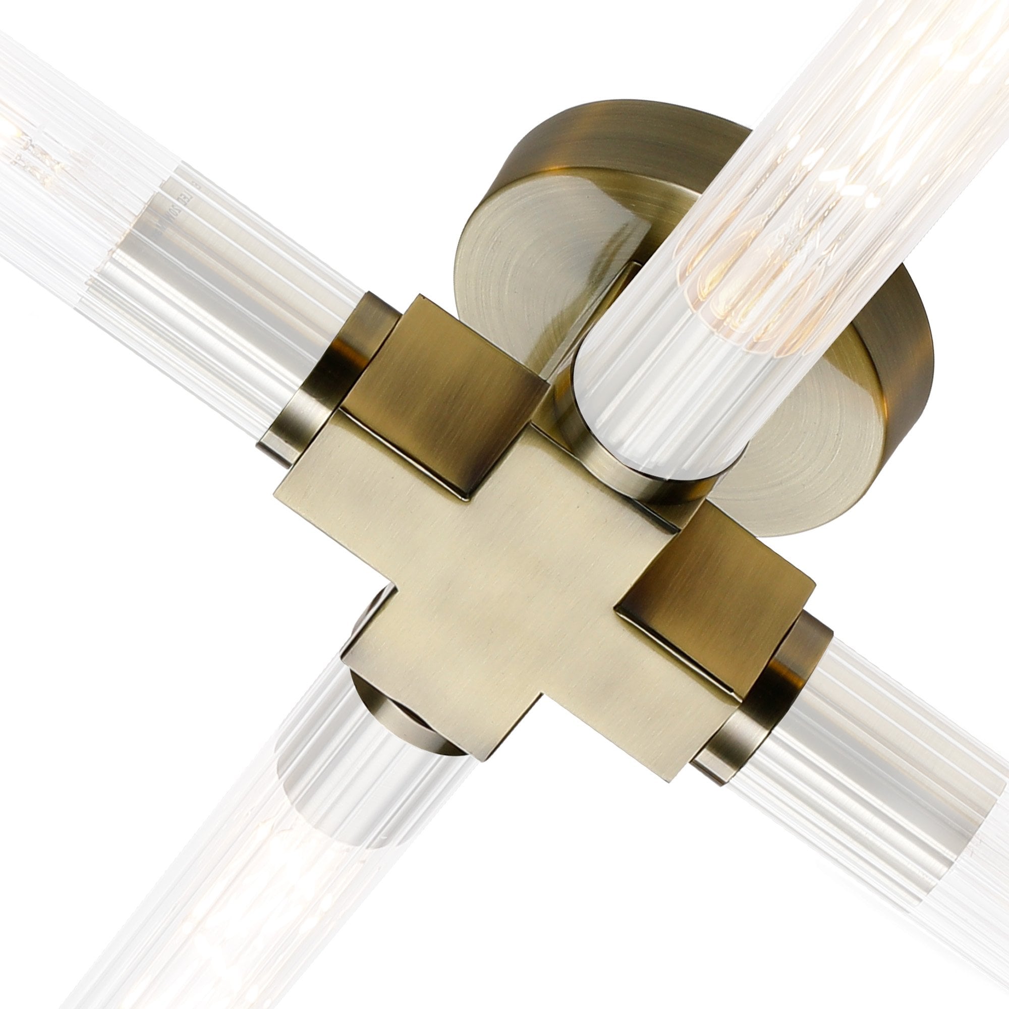 Alissa 4 Light Bathroom Ceiling  Light Antique Brass
