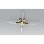 NL87079 Alissa 4 Light Bathroom Ceiling Light Antique Brass