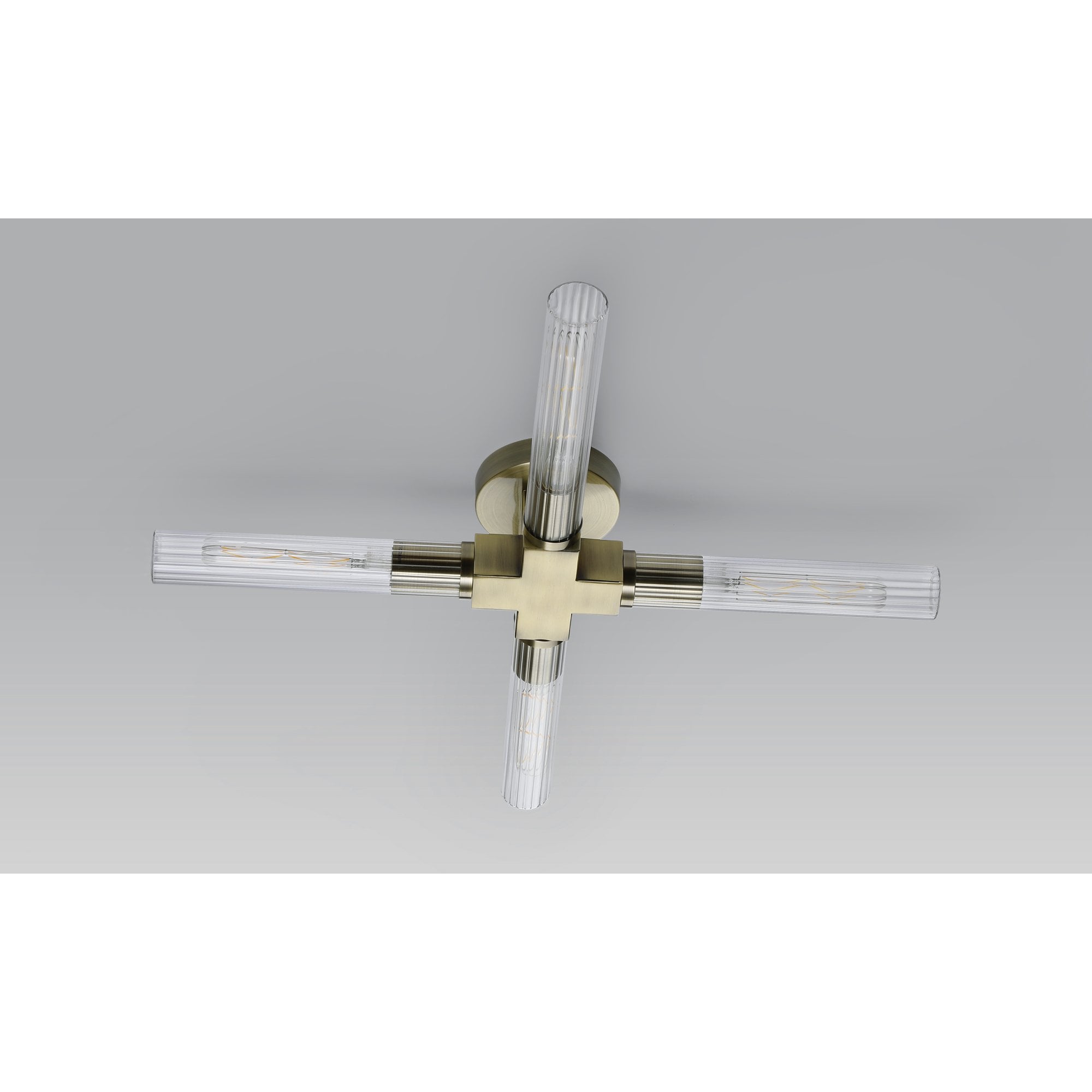 Alissa 4 Light Bathroom Ceiling  Light Antique Brass