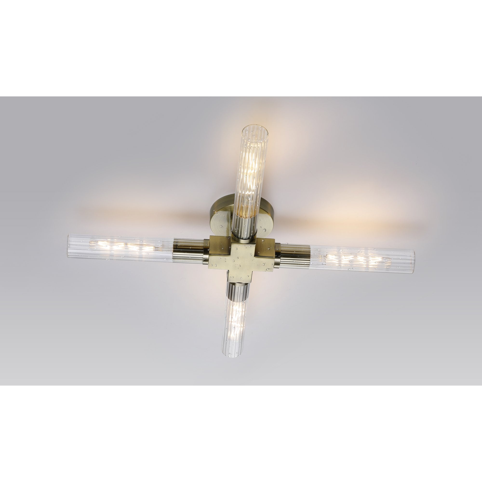 Alissa 4 Light Bathroom Ceiling  Light Antique Brass