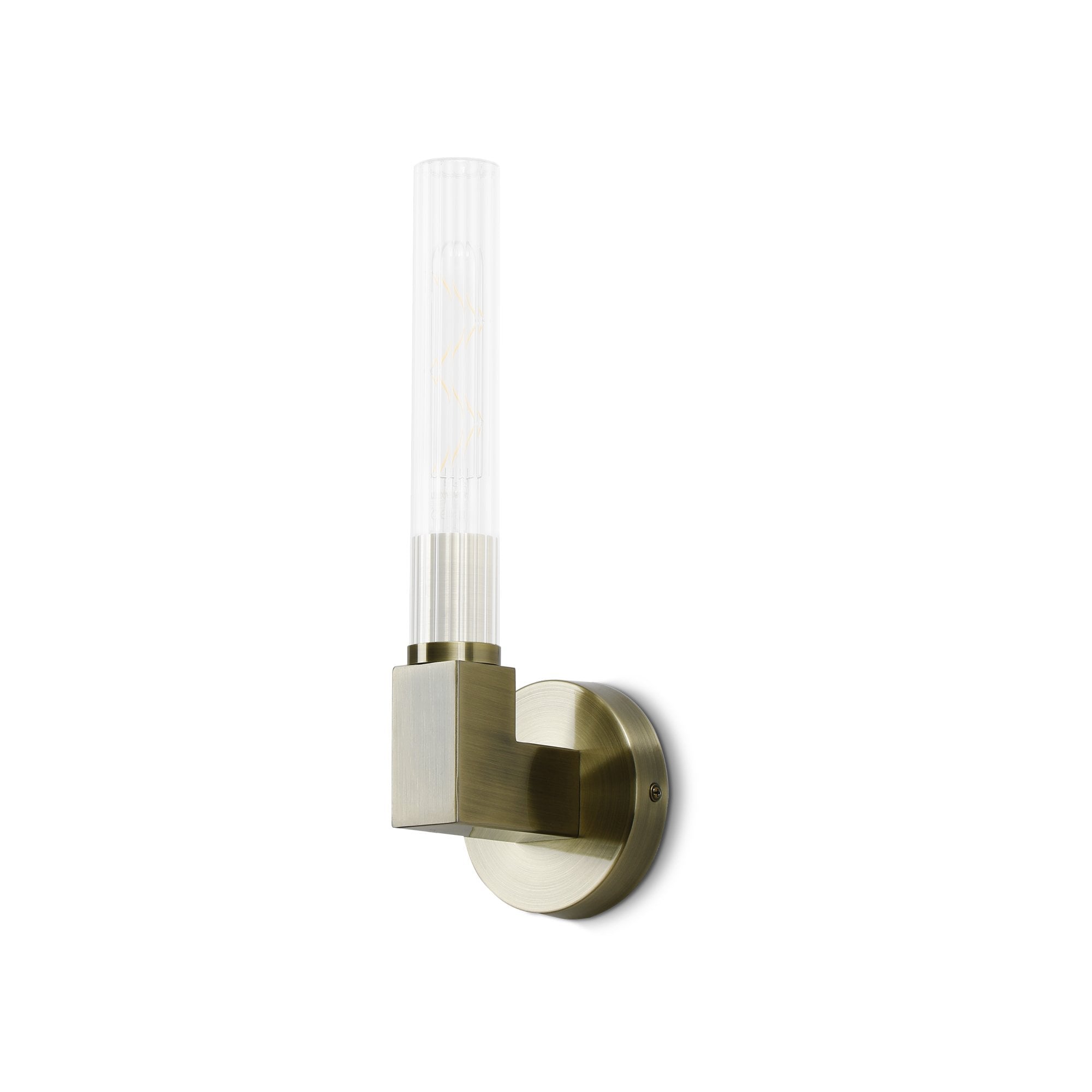 Alissa 1 Light Bathroom Wall  Light Antique Brass