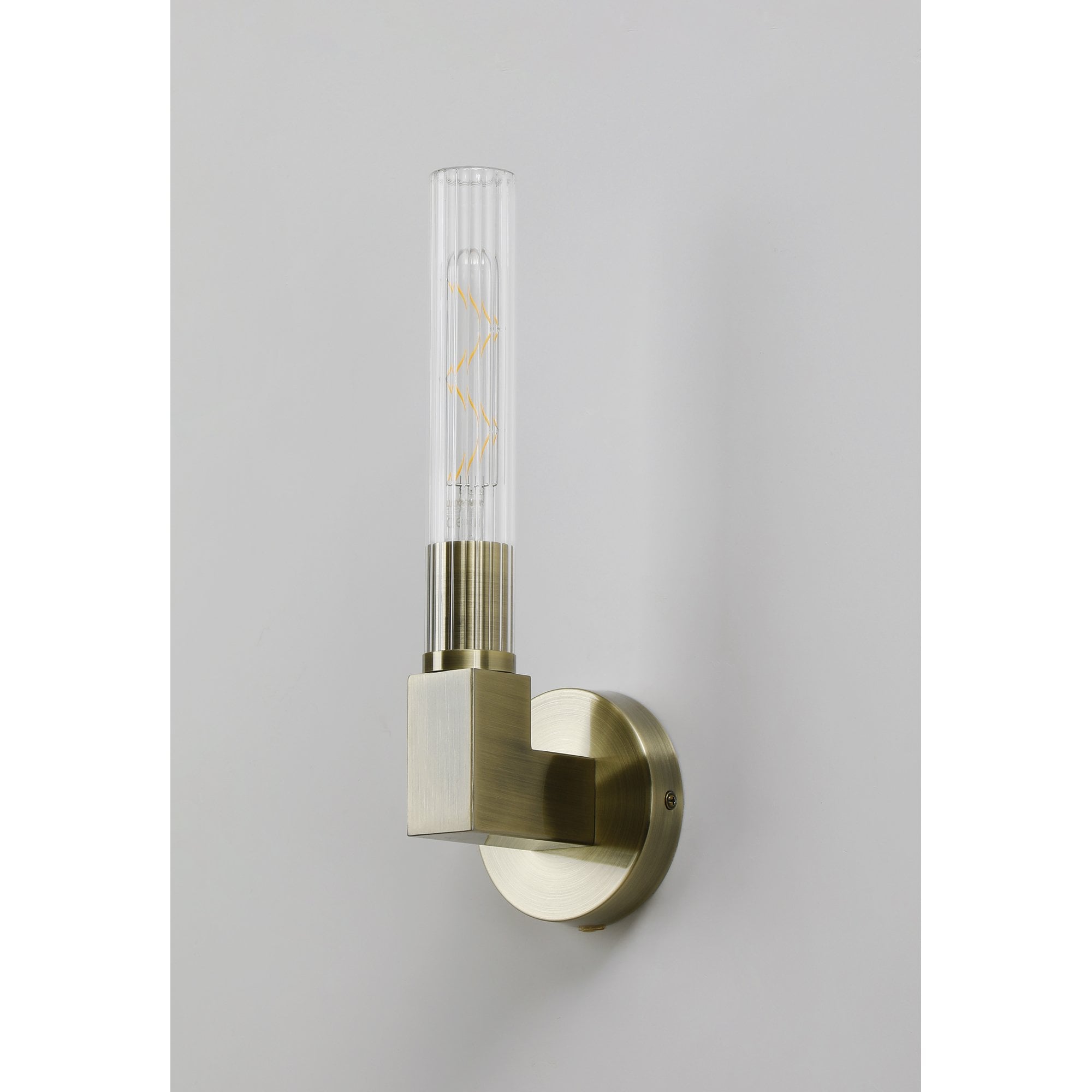 Alissa 1 Light Bathroom Wall  Light Antique Brass