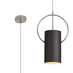 NL74509 Amo 1 Light Pendant Black Polished Chrome