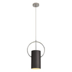 NL74509 Amo 1 Light Pendant Black Polished Chrome