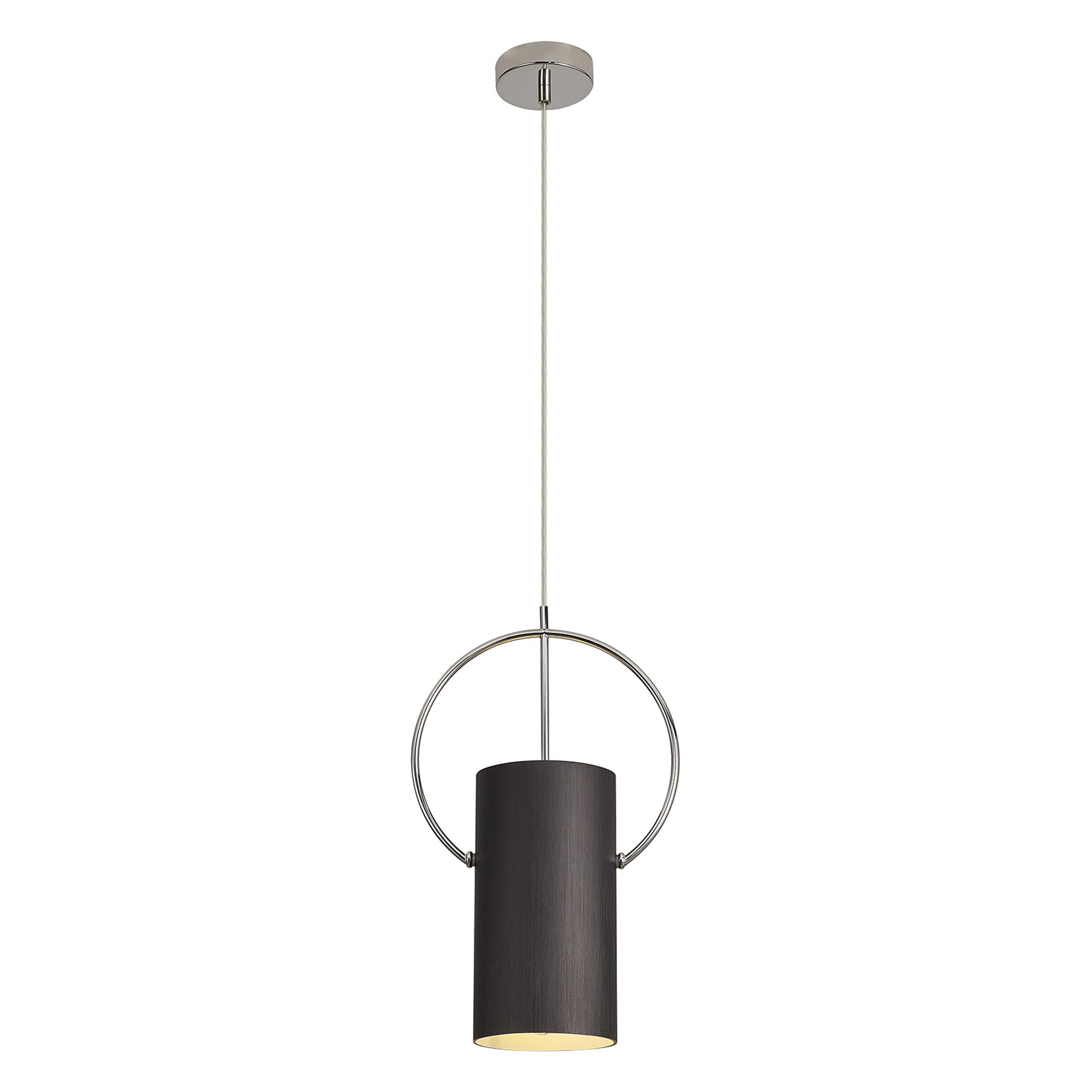 NL74509 Amo 1 Light Pendant Black Polished Chrome