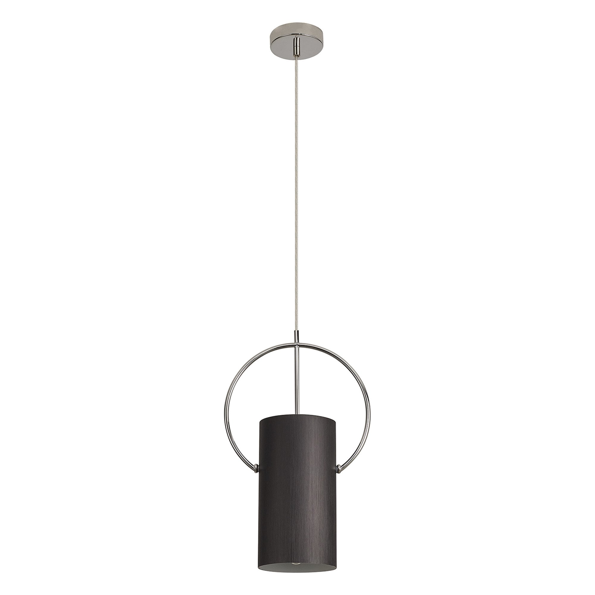 NL74509 Amo 1 Light Pendant Black Polished Chrome