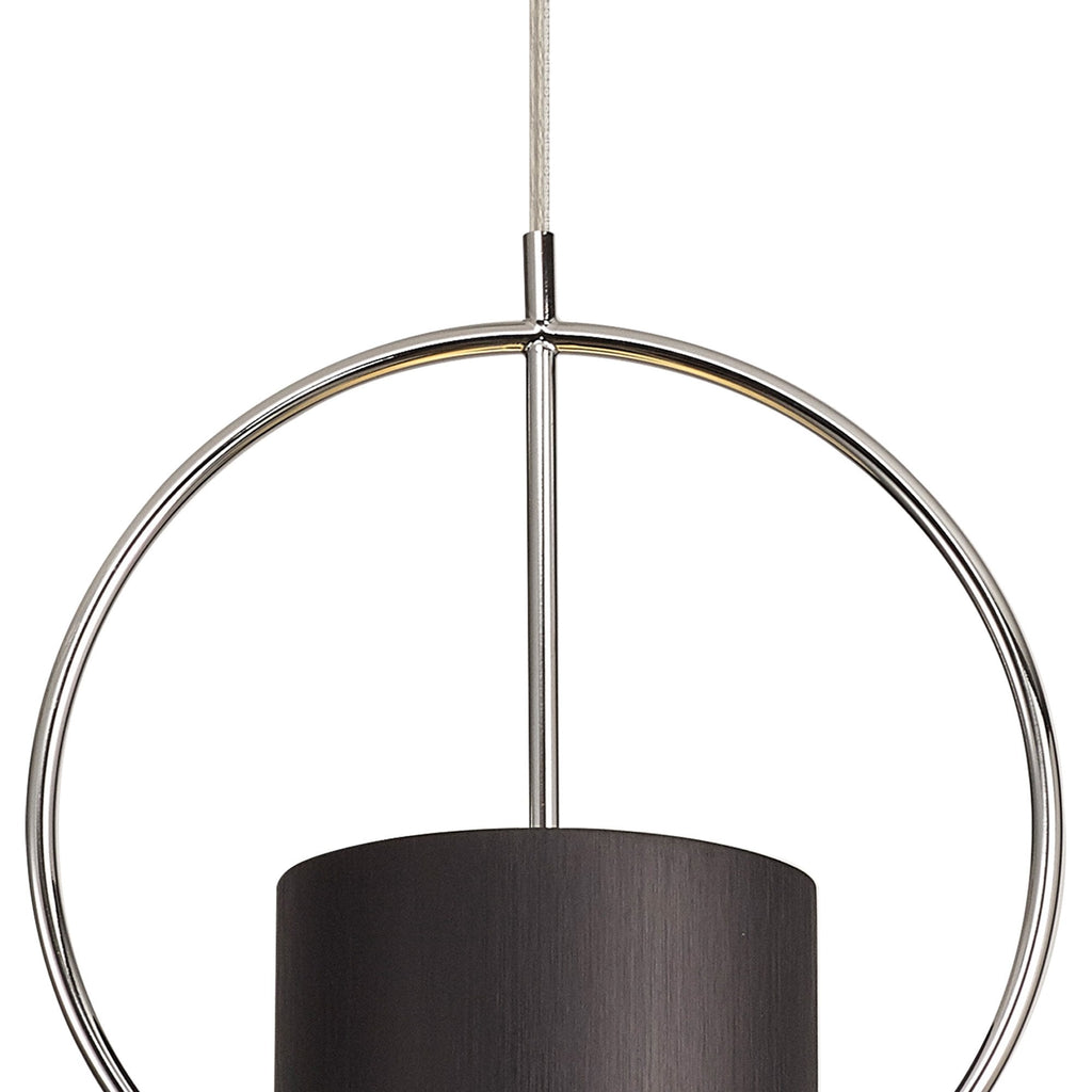 NL74509 Amo 1 Light Pendant Black Polished Chrome