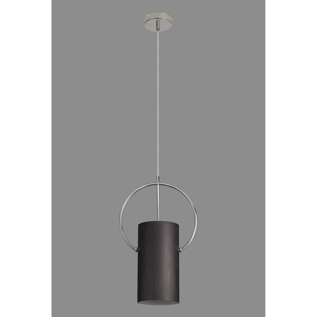 NL74509 Amo 1 Light Pendant Black Polished Chrome