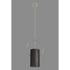 NL74509 Amo 1 Light Pendant Black Polished Chrome
