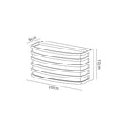 NL93699 Bagen 1 Light Outdoor Wall Light Matt Black Opal