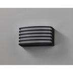 NL93699 Bagen 1 Light Outdoor Wall Light Matt Black Opal