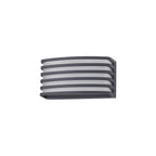 NL93709 Bagen 1 Light Outdoor Wall Light Anthracite Opal