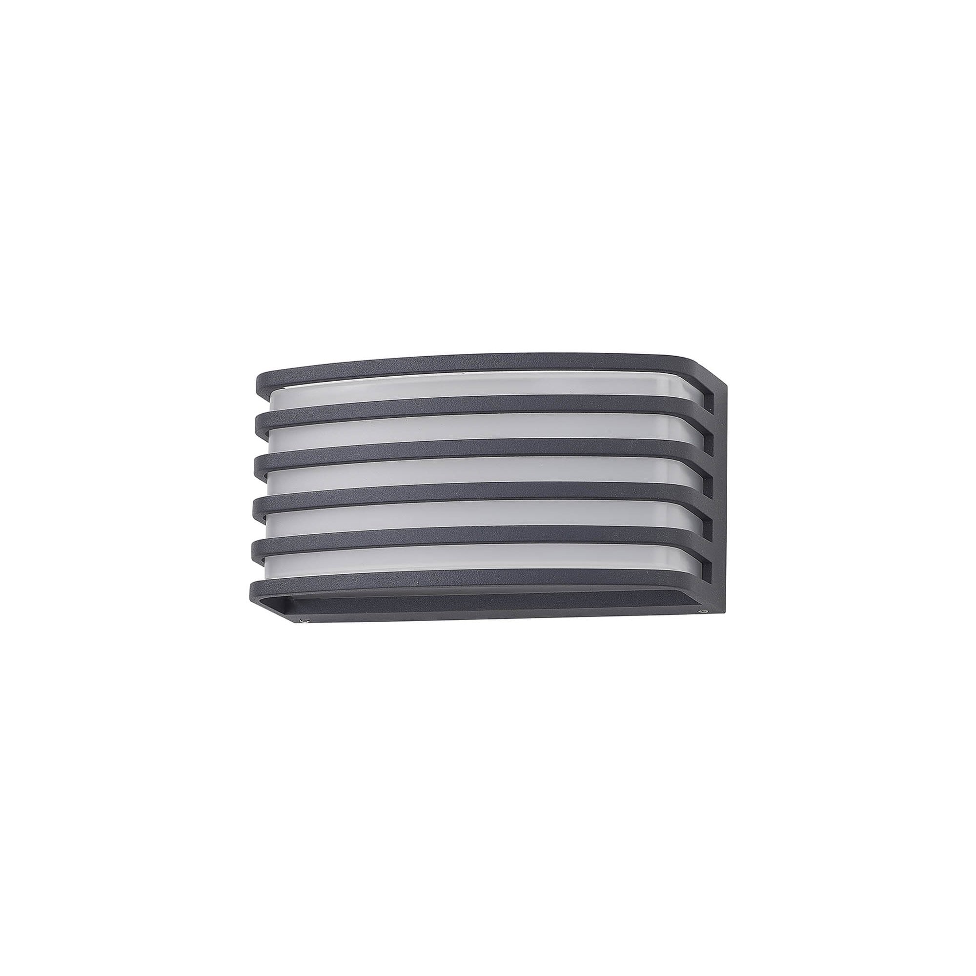 NL93709 Bagen 1 Light Outdoor Wall Light Anthracite Opal