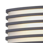 NL93709 Bagen 1 Light Outdoor Wall Light Anthracite Opal