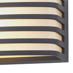 NL93709 Bagen 1 Light Outdoor Wall Light Anthracite Opal