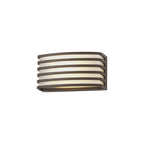 NL93719 Bagen 1 Light Outdoor Wall Light Matt Brown Opal