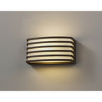 NL93719 Bagen 1 Light Outdoor Wall Light Matt Brown Opal