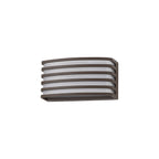 NL93719 Bagen 1 Light Outdoor Wall Light Matt Brown Opal