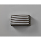 NL93719 Bagen 1 Light Outdoor Wall Light Matt Brown Opal