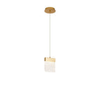 NL92519 Bartoo 1 LED Small Pendant Painted Brushed Gold Clear