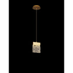 NL92519 Bartoo 1 LED Small Pendant Painted Brushed Gold Clear