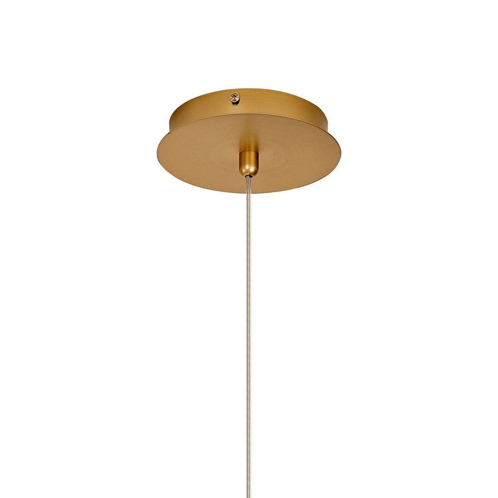 NL92519 Bartoo 1 LED Small Pendant Painted Brushed Gold Clear