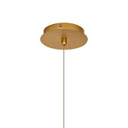 NL92519 Bartoo 1 LED Small Pendant Painted Brushed Gold Clear