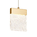 NL92519 Bartoo 1 LED Small Pendant Painted Brushed Gold Clear