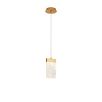 NL92529 Bartoo 1 LED Medium Pendant Painted Brushed Gold Clear