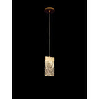 NL92529 Bartoo 1 LED Medium Pendant Painted Brushed Gold Clear
