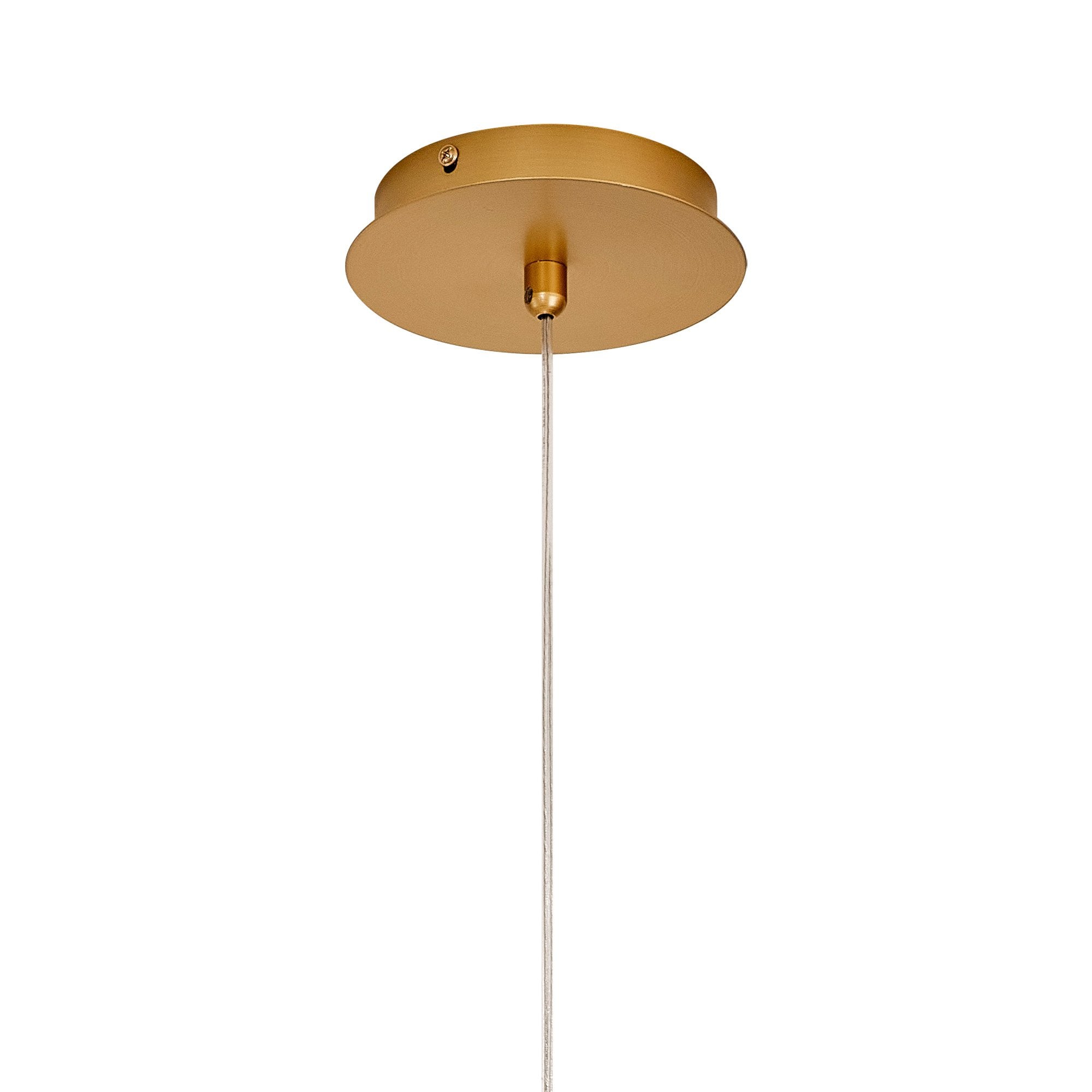NL92529 Bartoo 1 LED Medium Pendant Painted Brushed Gold Clear
